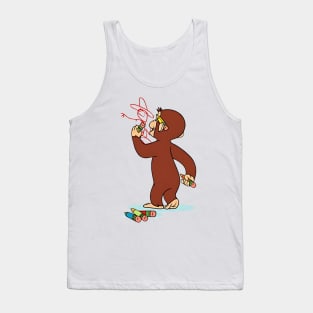 Curious George Drawing Tank Top